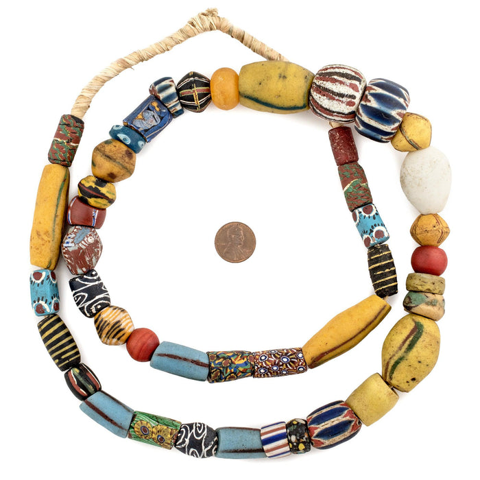 Jumbo Mixed Antique Venetian Trade Beads #15964 - The Bead Chest