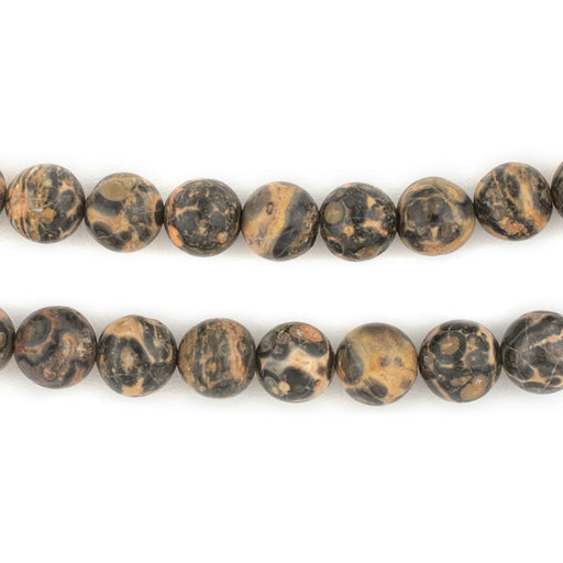 Round Leopard Jasper Beads (8mm) - The Bead Chest