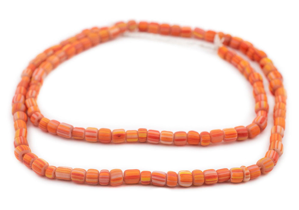 Neon Orange Java Gooseberry Beads - The Bead Chest