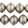 Berber Silver Bicone Beads (18x22mm)