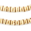 Copper-Inlaid Cream Bone Mala Beads (10mm)