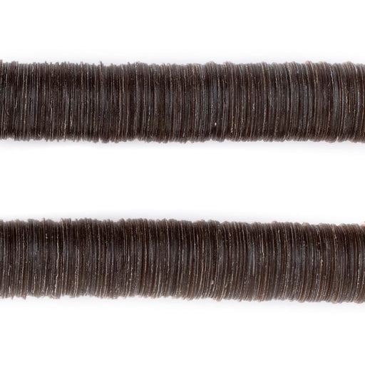 Translucent Brown Vinyl Phono Record Beads (12mm) - The Bead Chest