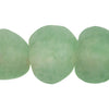 Super Jumbo Green Aqua Recycled Glass Beads (34mm)