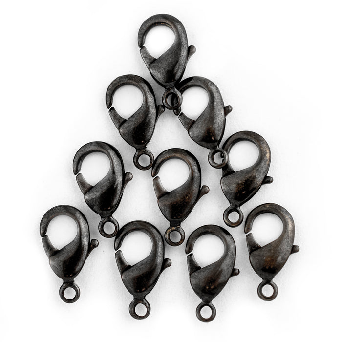 Bronze Lobster Clasps (12mm, Set of 10) - The Bead Chest