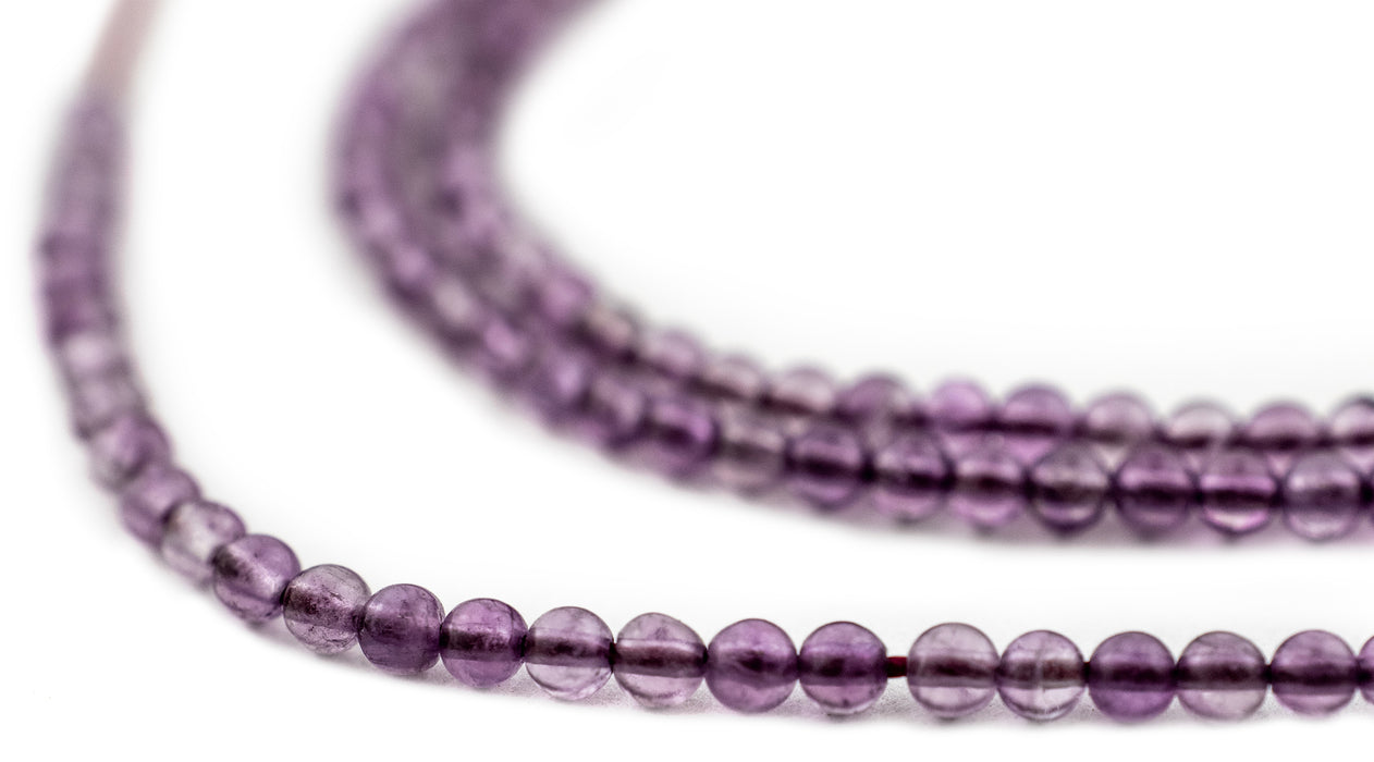 Round Amethyst Beads (2mm) - The Bead Chest