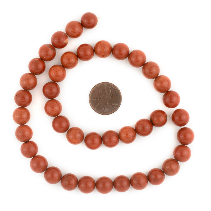 Round Red Jasper Beads (10mm) - The Bead Chest