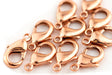 Copper Lobster Clasps (12mm, Set of 10) - The Bead Chest