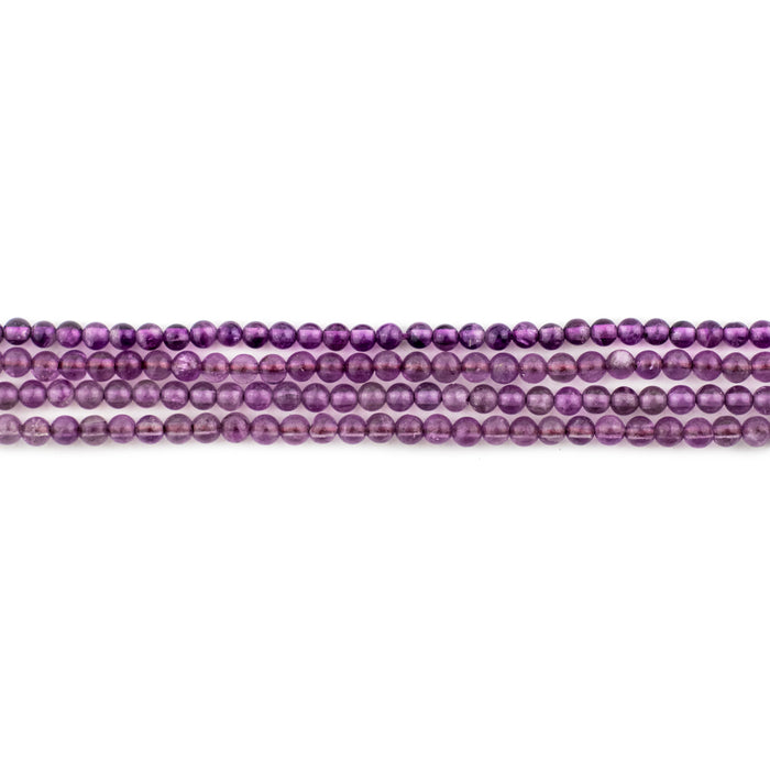 Round Amethyst Beads (2mm) - The Bead Chest