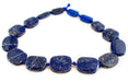 Flat Circular Lapis Lazuli Beads (15-25mm) - The Bead Chest