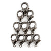 Gunmetal Lobster Clasp (12mm, Set of 10)