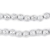 Silver Electroplated Lava Beads (8mm)