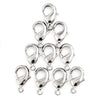 Silver Lobster Clasps (12mm, Set of 10)