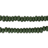 Green Java Glass Donut Beads (6mm)