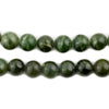 Round Green Nephrite Jade Beads (10mm)