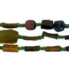 Brown Medley Roman Glass Bangle Beads