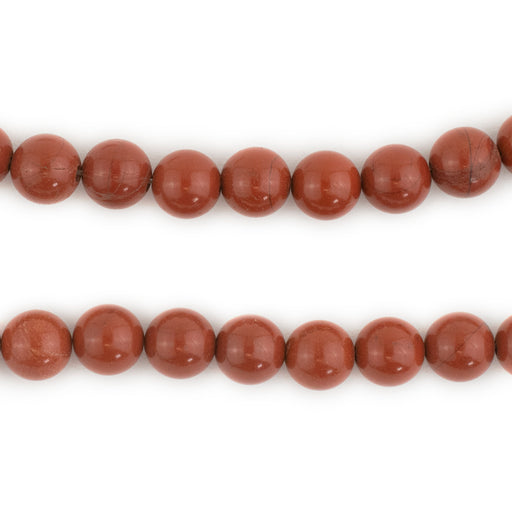 Round Red Jasper Beads (8mm) - The Bead Chest