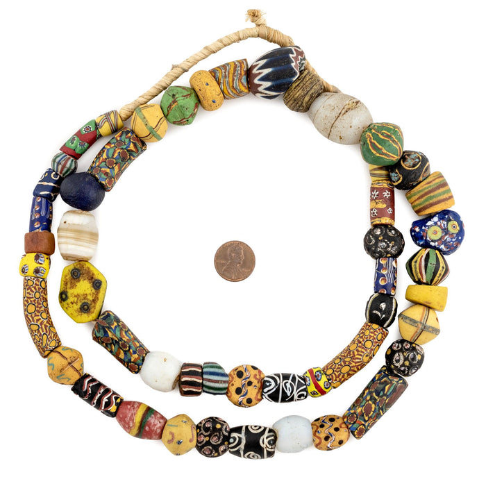 Jumbo Mixed Antique Venetian Trade Beads #15970 - The Bead Chest