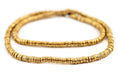Gold Flat Disk Beads (4mm, 16 Inch Strand) - The Bead Chest