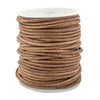 3.0mm Natural Distressed Round Leather Cord (75ft)