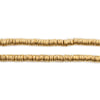 Gold Flat Disk Beads (4mm, 16 Inch Strand)