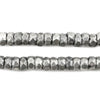 Antique Silver Diamond Cut Cylinder Beads (4x8mm)
