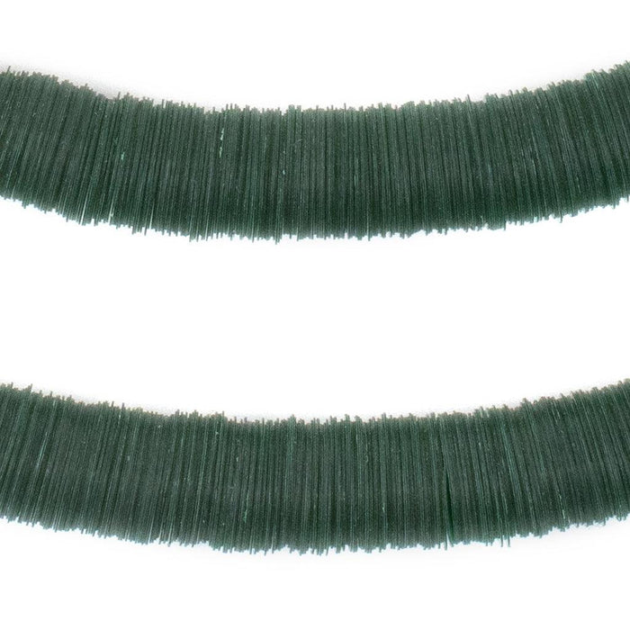 Translucent Green Vinyl Phono Record Beads (12mm) - The Bead Chest