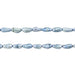 Silver Aqua Vintage Japanese Rice Pearl Beads (5mm) - The Bead Chest