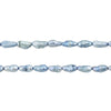 Silver Aqua Vintage Japanese Rice Pearl Beads (5mm)