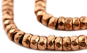 Copper Diamond Cut Cylinder Beads (4x8mm) - The Bead Chest