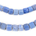 Pastel Faceted Russian Blue Glass Trade Beads (10mm) - The Bead Chest
