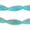 Turquoise-Style Oval Stone Beads (30x10mm)
