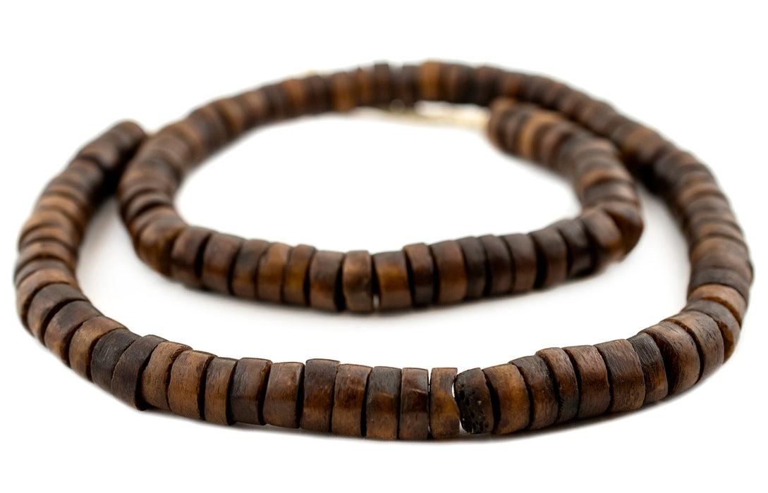 Brown Bone Disk Beads (12-14mm) - The Bead Chest