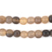 Natural Round Grey Horn Beads (8mm) - The Bead Chest