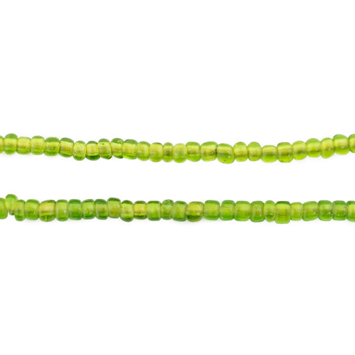 Vintage Lime Green Seed Beads (3mm) - The Bead Chest