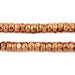 Copper Diamond Cut Cylinder Beads (4x8mm) - The Bead Chest
