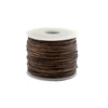 0.8mm Grey Distressed Round Leather Cord (75ft)