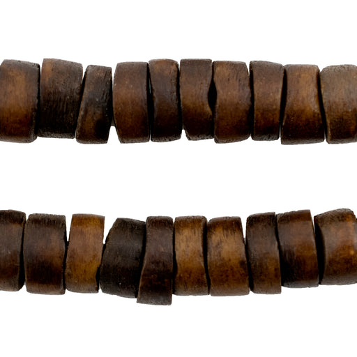 Brown Bone Disk Beads (12-14mm) - The Bead Chest