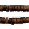 Brown Bone Disk Beads (12-14mm)
