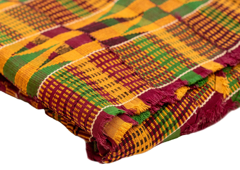 African Ashanti Kente Cloth #14919 - The Bead Chest