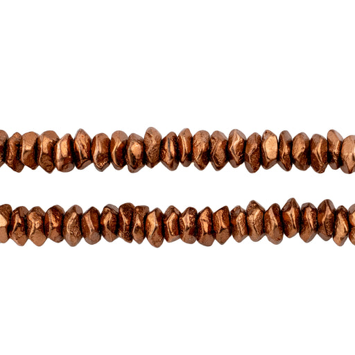 Copper Faceted Ring Beads (7mm) - The Bead Chest