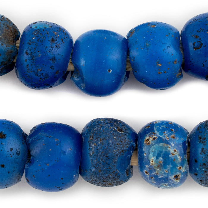 Antique Ethiopian Blue Dutch Dogon Trade Beads - The Bead Chest