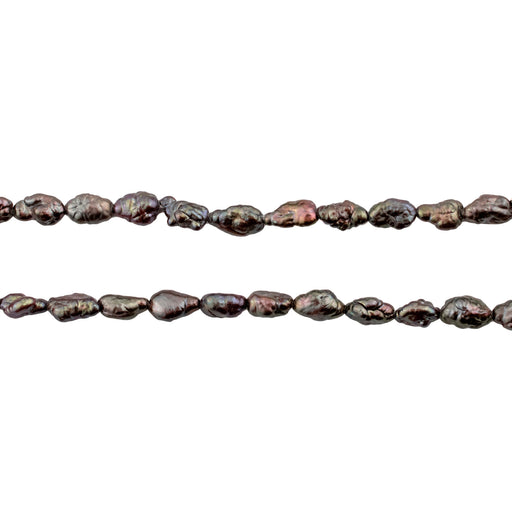 Groundhog Grey Vintage Japanese Rice Pearl Beads (3mm) - The Bead Chest