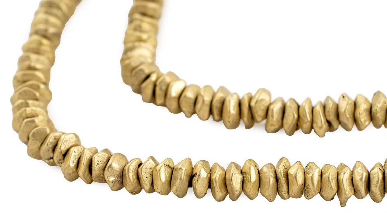 Brass Faceted Ring Beads (7mm) - The Bead Chest