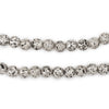 Antiqued Silver Electroplated Lava Beads (6mm)