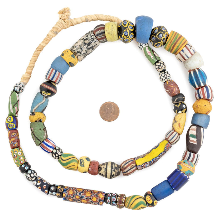 Jumbo Mixed Antique Venetian Trade Beads #15975 - The Bead Chest