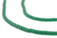Translucent Green Vinyl Phono Record Beads (3mm) - The Bead Chest