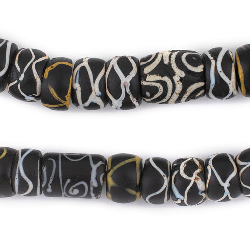 Black & White Antique Venetian Trade Beads #12433 - The Bead Chest