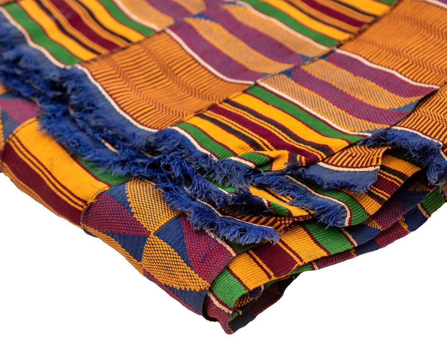 African Ashanti Kente Cloth #14914 - The Bead Chest