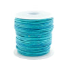1.0mm Turquoise Distressed Round Leather Cord (75ft)