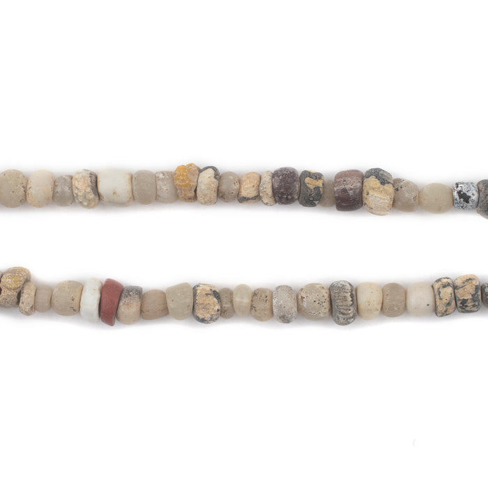 White Ancient Djenne Nila Glass Beads - The Bead Chest